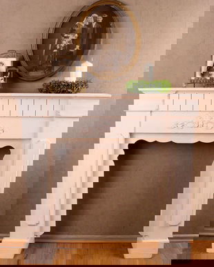 SUPORT SEMINEU  DIN LEMN MASIV ALB