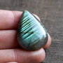 Cabochon labradorit cu straluciri dungate - lacrima - LDT
