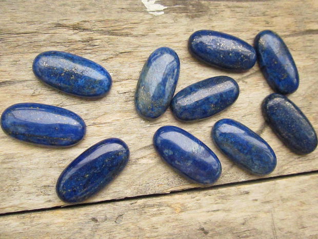 Cabochon lapis lazuli, 30x15mm