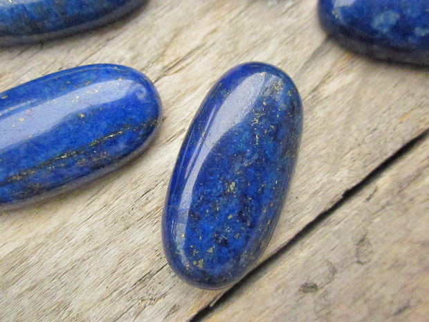 Cabochon lapis lazuli, 30x15mm