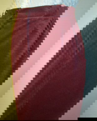 Fusta model creion din catifea