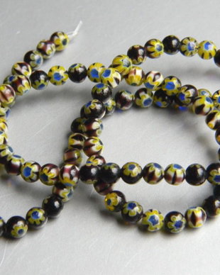 Margele sticla Chevron 4 mm