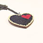 Colier Wood 2Hearts