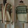CARDIGAN NORDIC TRICOTAT MANUAL FIR LANA