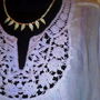 Bluza cu dantela de bumbac