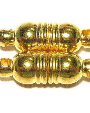 Inchizatoare cu magnet, 18x6 mm, aurie