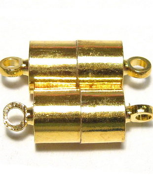 Inchizatoare cu magnet, 16x6 mm, aurie
