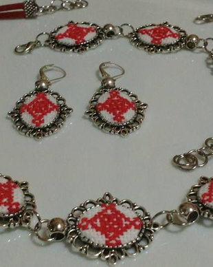 Set bijuterii brodate  traditii romanesti
