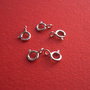 Inchizatoare rotunda mica din argint rodiat aprox 6x8 mm