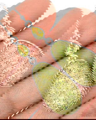 Ag355 - Cercei cu tortite, argint 925, coral fosil indonezian, citrin freeform