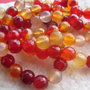 Agate fatetate sangeriu degrade aprox 8 mm
