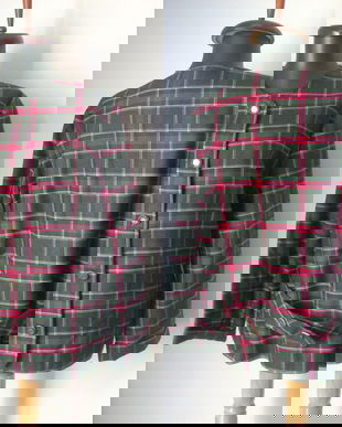 SACOU TARTAN STOFA FINA LANA