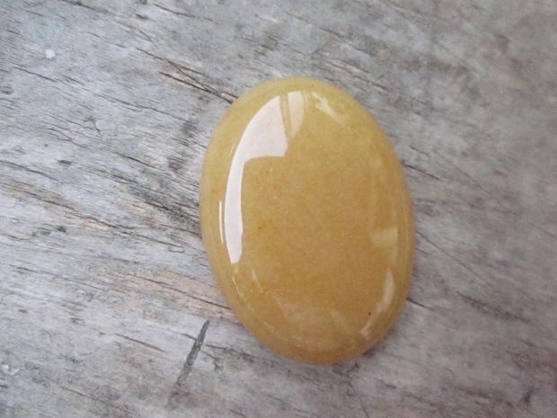 Cabochon aventurin galben, 40x30 mm