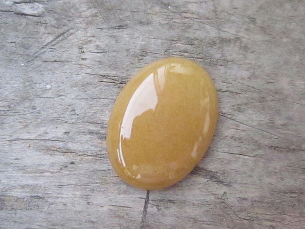 Cabochon aventurin galben, 40x30 mm