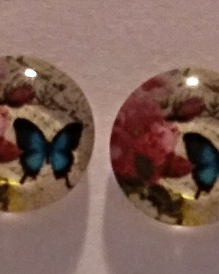 Cercei cabochon 10mm