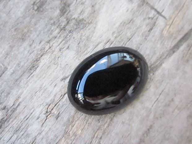 Cabochon agata neagra 29x20mm