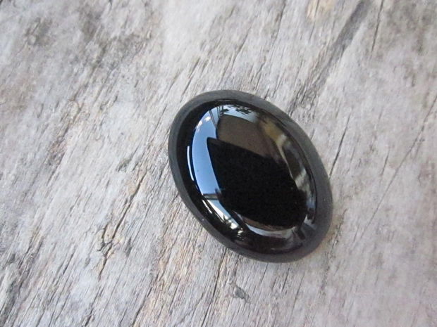 Cabochon agata neagra 29x20mm