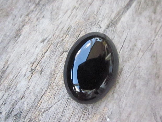 Cabochon agata neagra 29x20mm