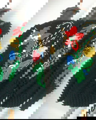 CARDIGAN LANA TRICOTAT SI BRODAT MANUAL