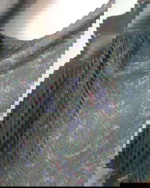 URSULA CONZEN FUSTA AMPLA PLISATA STOFA LANA