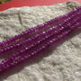 Agate violet rondele mici fatetate sir aprox 18.5 cm