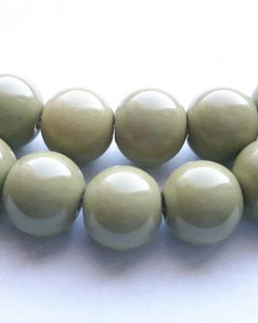 LMS1036 - margele sticla verde olive