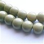 LMS1036 - margele sticla verde olive