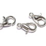 Inchizatoare lobster, metalica, platina, 10x6 mm