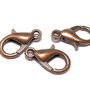 Inchizatoare lobster, metalica, 14x8 mm, cupru