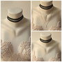 Choker negru dantela