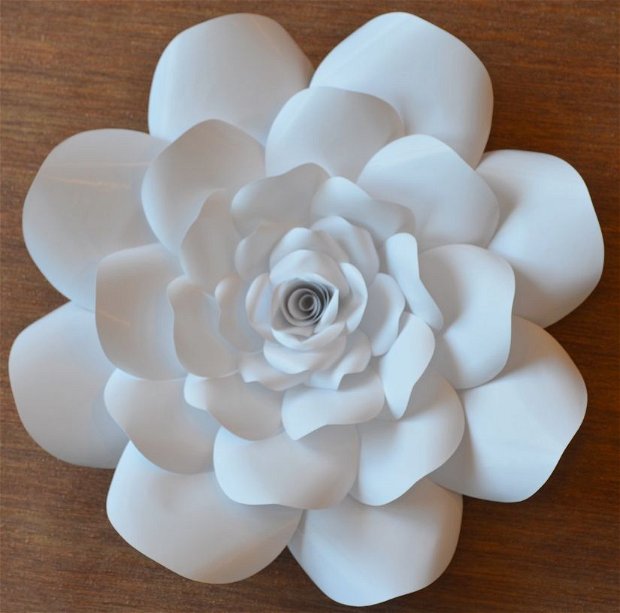 Trandafir mare alb, 35cm