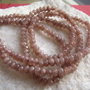 Agate bej - maronii rondele mici fatetate sir aprox 18.5 cm