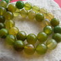 Agate degrade verde crud fatetate aprox 10 mm