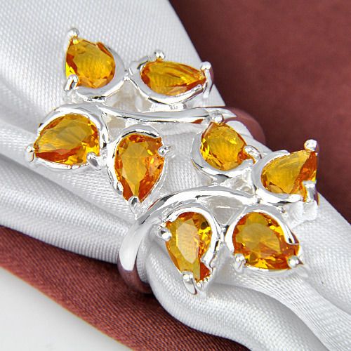 Inel cuart citrine