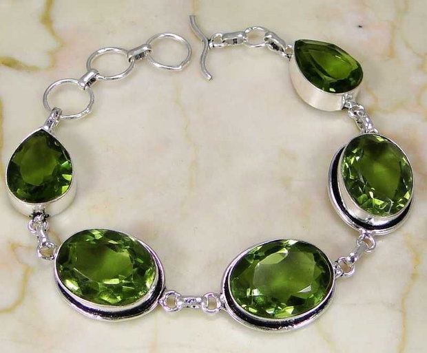 Bratara cuart peridot