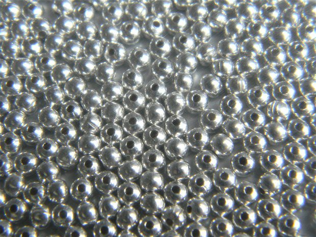 Margele argint 3 mm/10buc.