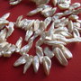 Perle Biwa albe sir de aprox 10 cm fara inchizatoare