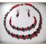 SET- CRISTAL ROSU SI HEMATIT NEGRU