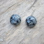 Caboshon obsidian 10 mm (2 buc)