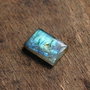 Cabochon Labradorit Rectangular flashy  verde albastru  -  OOLB