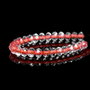 Rondele fatetate cristal sticla cu miez corai 4x3mm Cod :  GSLAK 239
