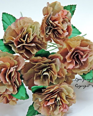 Trandafiri natur shabby-vintage pentru decoratiuni centerplace