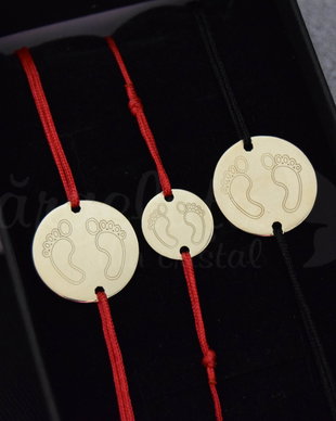 Set Family Baby Feet - aur 14k