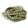 10b perle sticla verde oliv, 8mm (GSLAK 082)