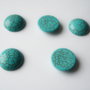 Cabochon rotund din turcoaz reconstituit aprox 5x17 mm