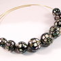 9154 - (9buc) Sfere paua abalone 16, 14, 12mm