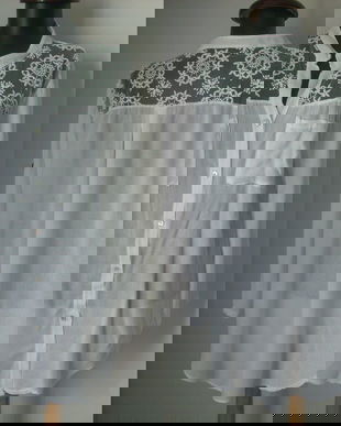 BLUZA BUMBAC BATIST SI DANTELA