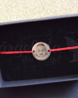 Bratara personalizata fotogravura - aur 14 k