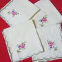 Set 4 servete brodate