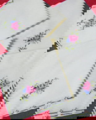 Set 4 servete brodate